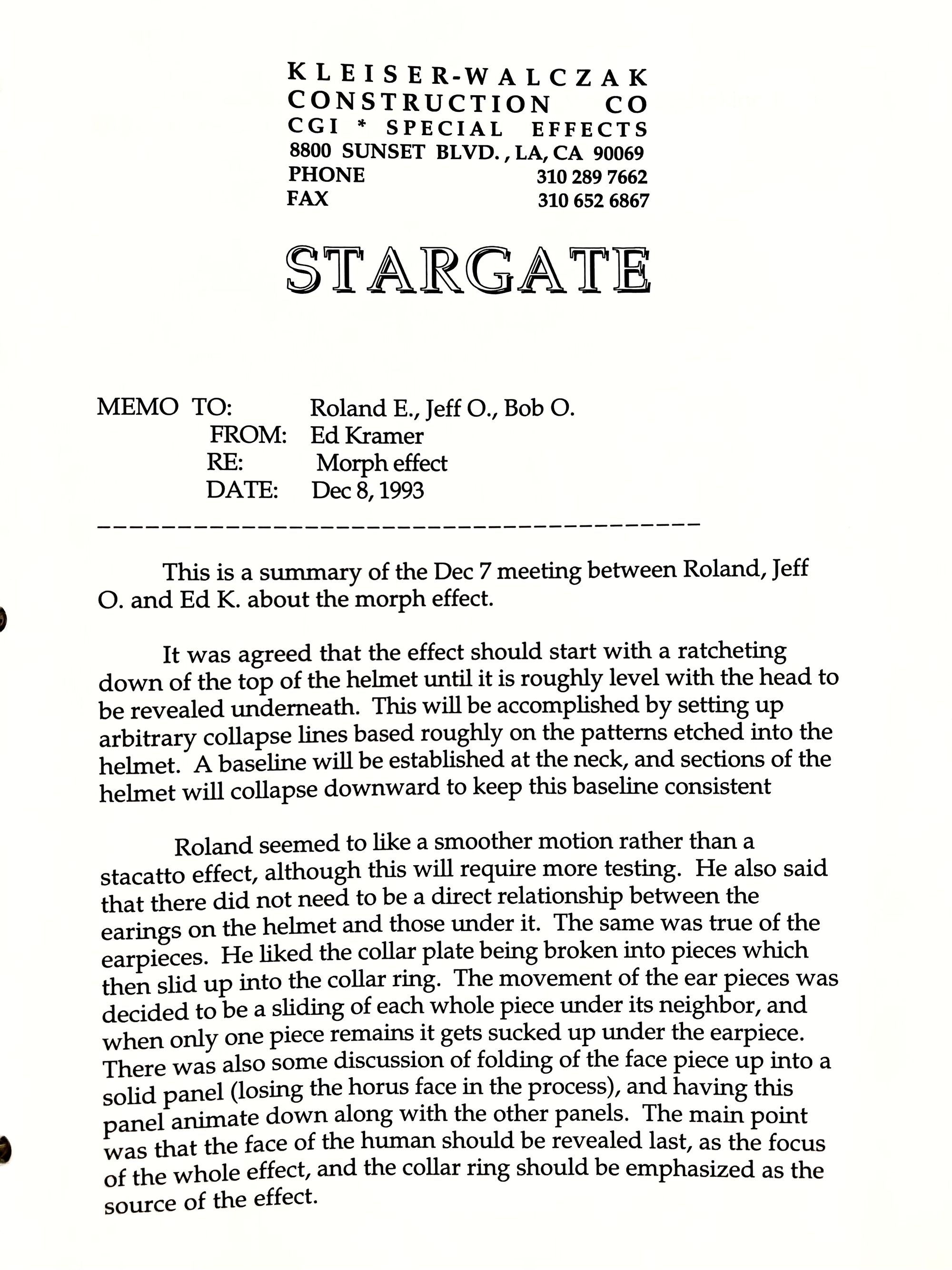 Stargate CGI Wizard Shares Rare Behind-the-Scenes Documents