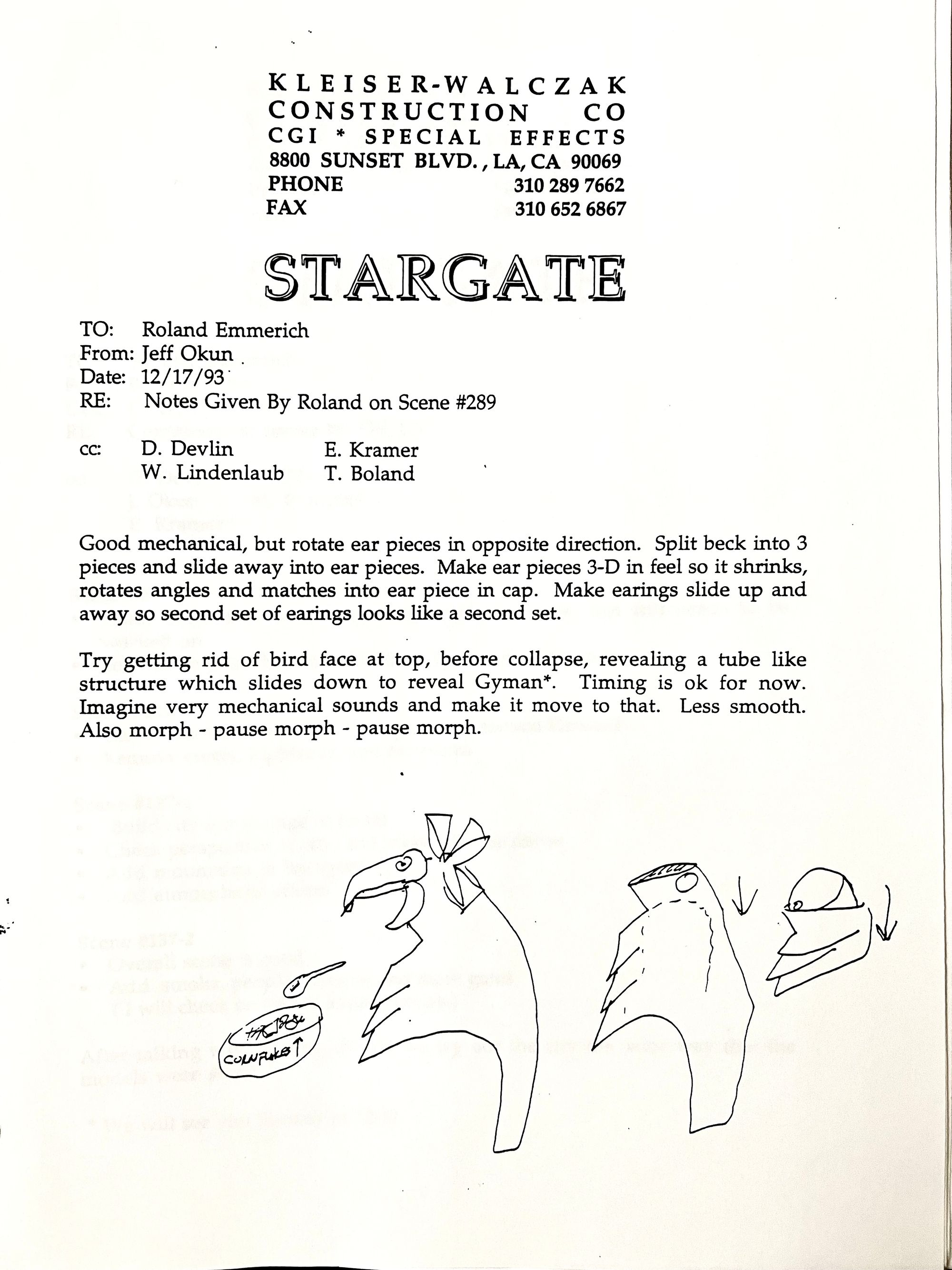 Stargate CGI Wizard Shares Rare Behind-the-Scenes Documents