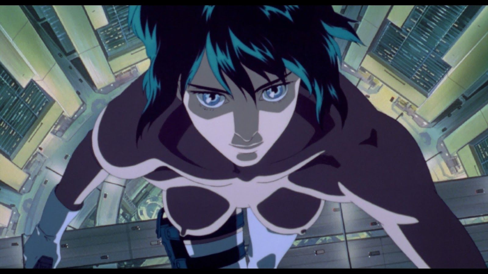 anime cyberpunk movie still animatrix, small female