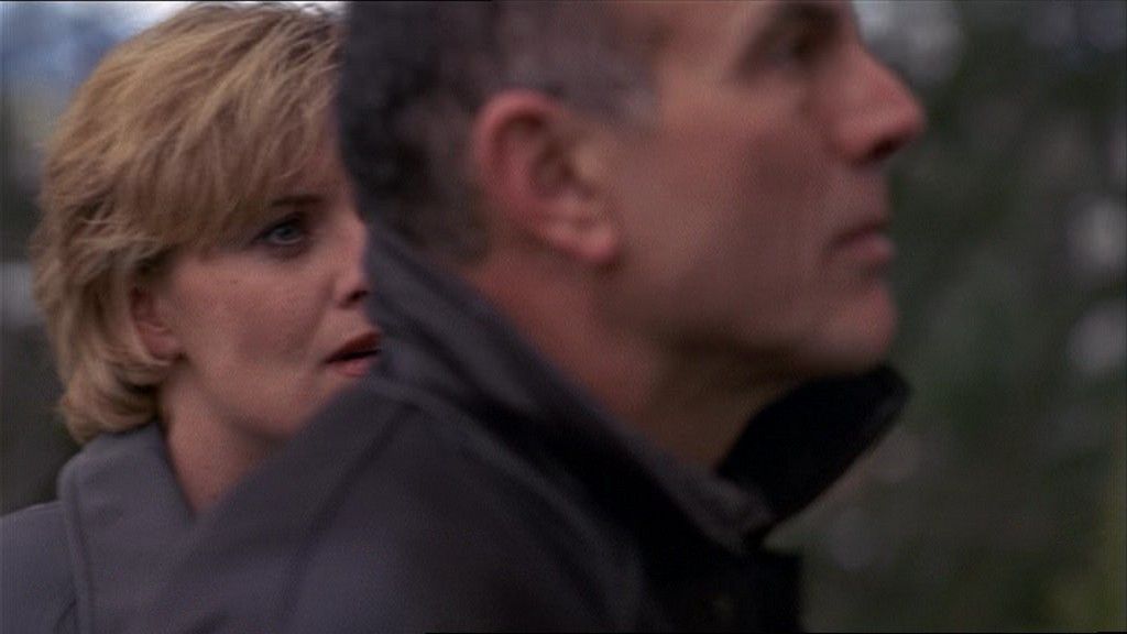 Samantha Carter and her father, Jacob (Carmen Argenziano) in civilian clothes.